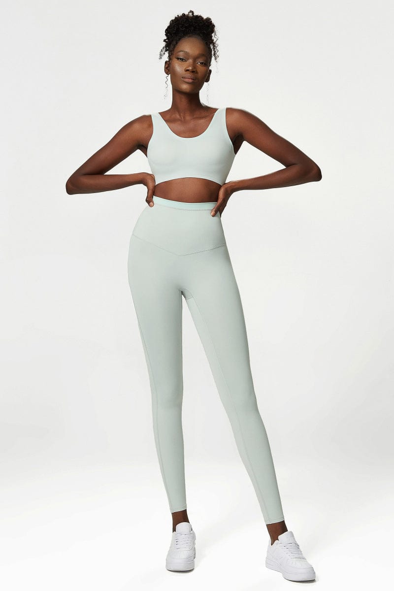 Leggings deportivos de cintura alta con doble forro y suaves texturas mantecosas