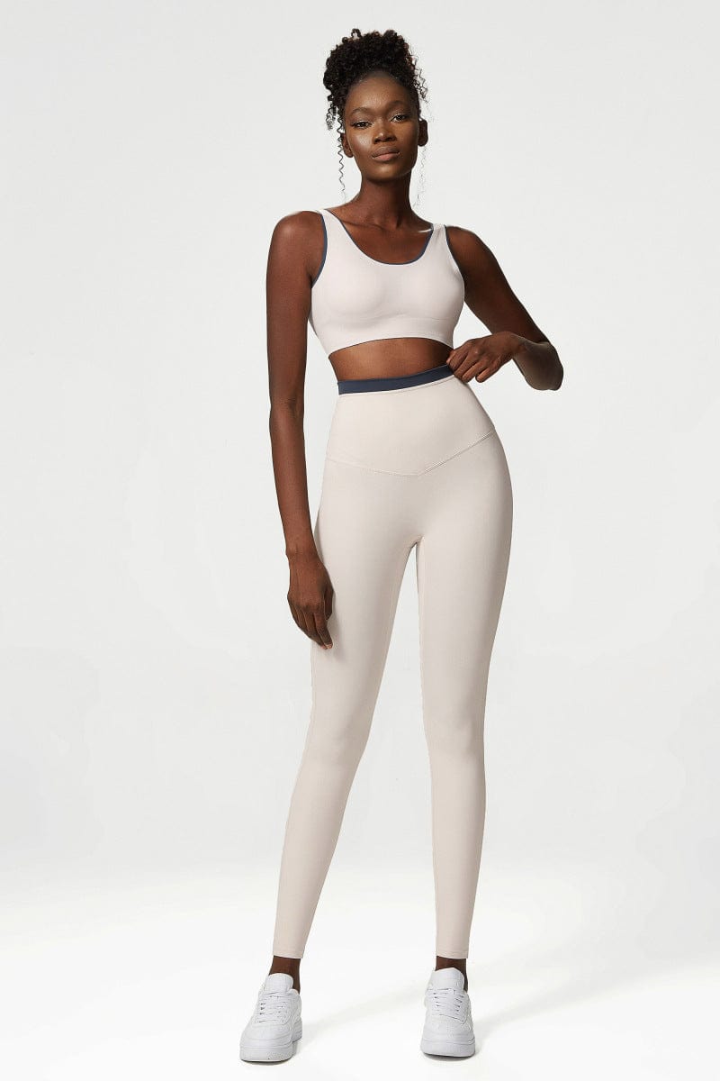 Leggings deportivos de cintura alta con doble forro y suaves texturas mantecosas