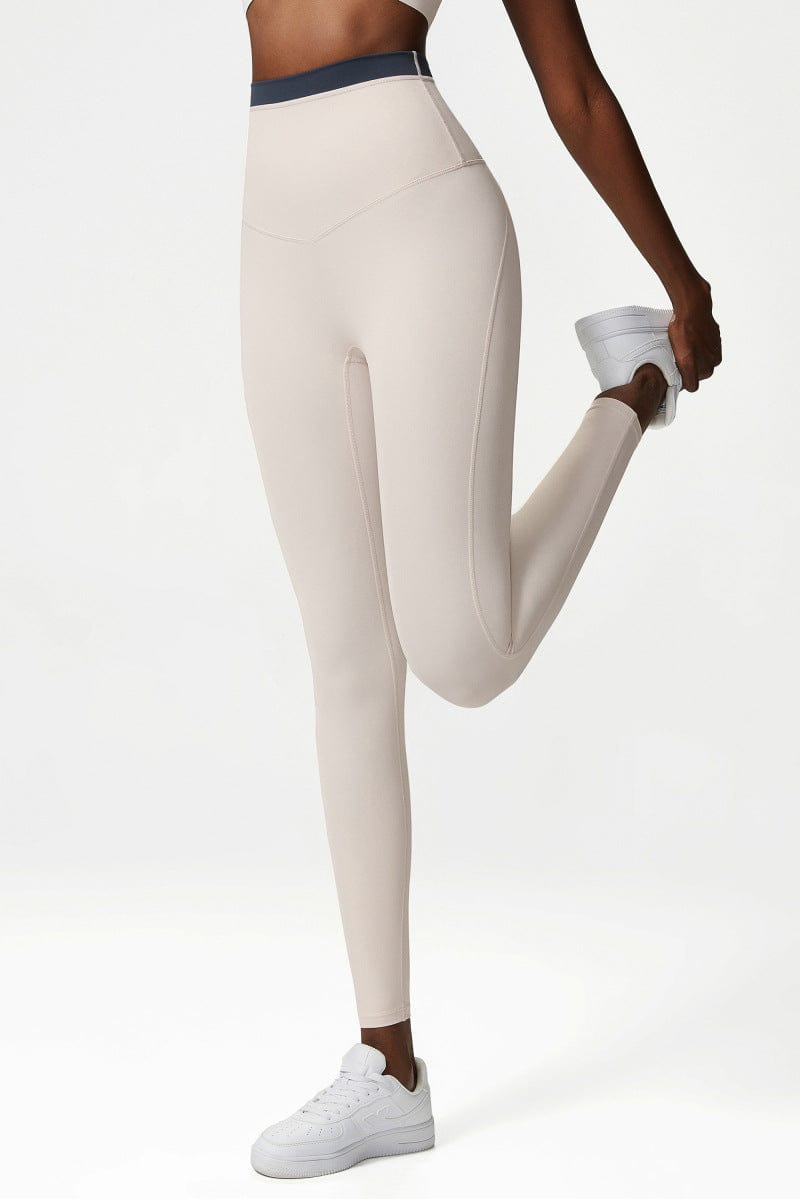 Leggings deportivos de cintura alta con doble forro y suaves texturas mantecosas