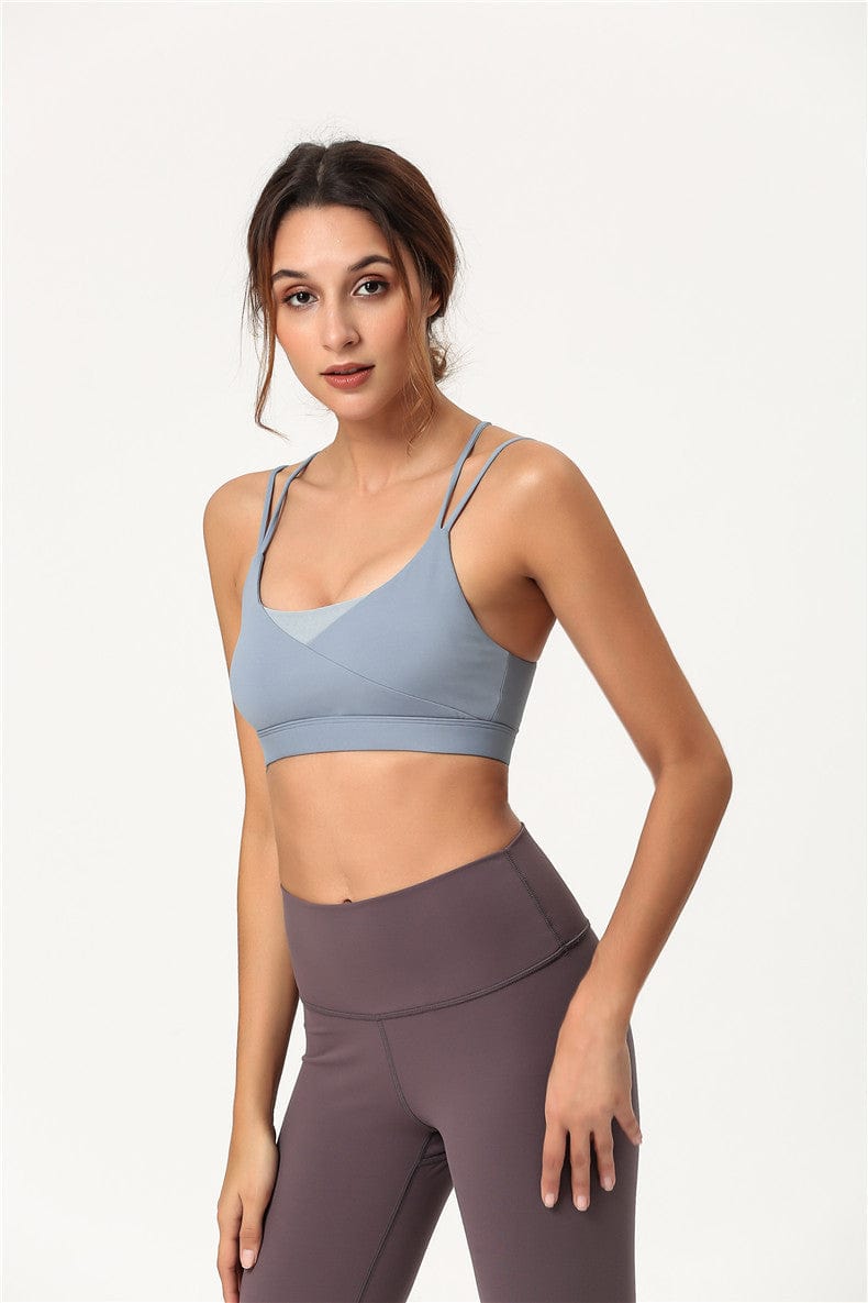 Double Strap Adjustable Clasp Sports Bra