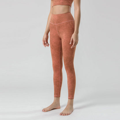 Leggings de tiro alto con efecto tie-dye