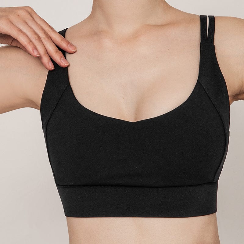 Double Strap Twist Back Sports Bra – Anna-Kaci