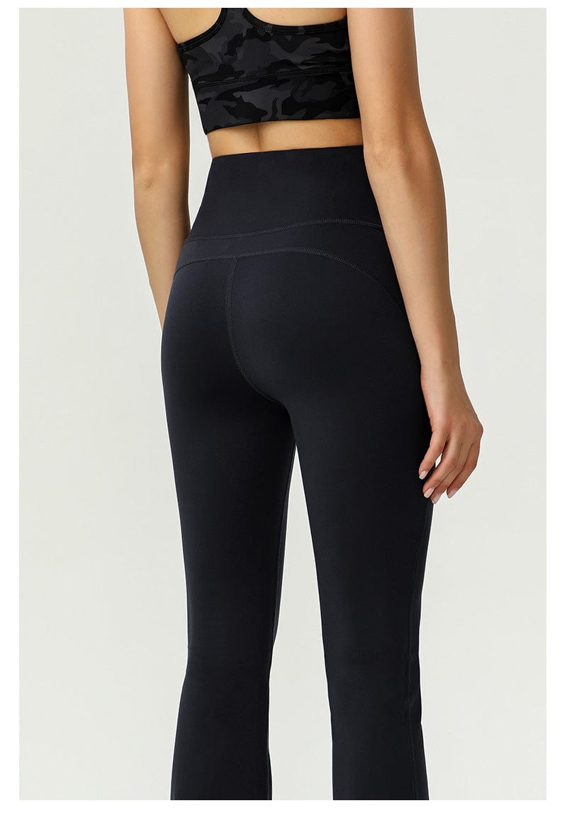 Pantalón de yoga acampanado de talle alto y suave con efecto mantequilla