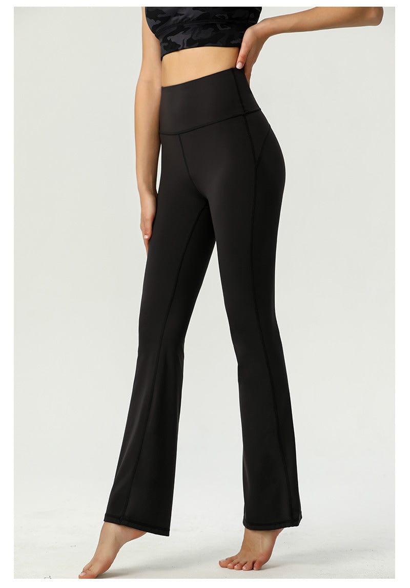 Pantalón de yoga acampanado de talle alto y suave con efecto mantequilla