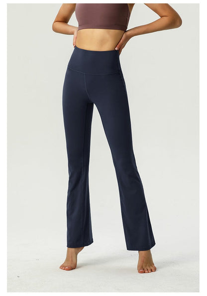 Pantalón de yoga acampanado de talle alto y suave con efecto mantequilla