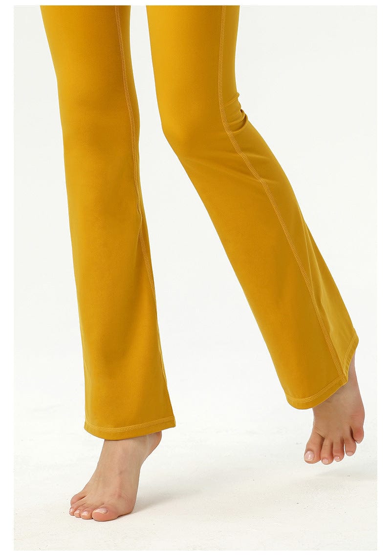 Pantalón de yoga acampanado de talle alto y suave con efecto mantequilla