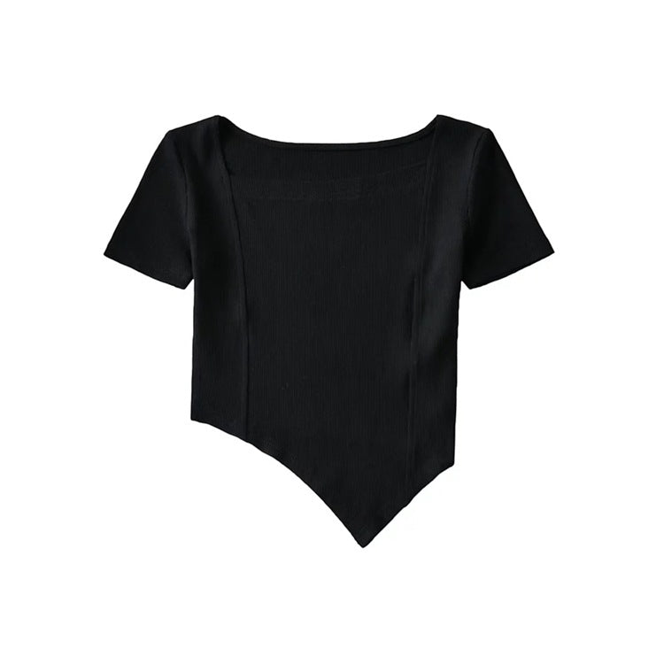 Curved Hem Princess Seam Shirt