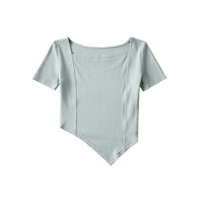 Curved Hem Princess Seam Shirt