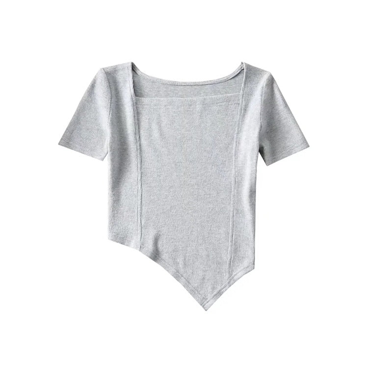 Curved Hem Princess Seam Shirt