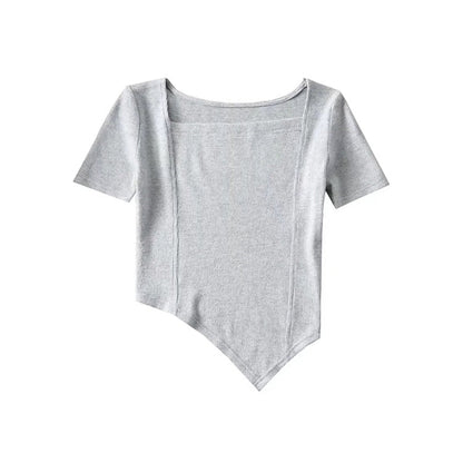 Curved Hem Princess Seam Shirt