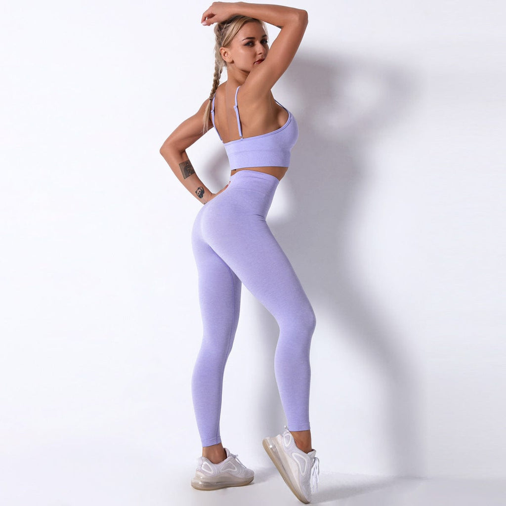 Conjunto de mallas con espalda cruzada y fluidas