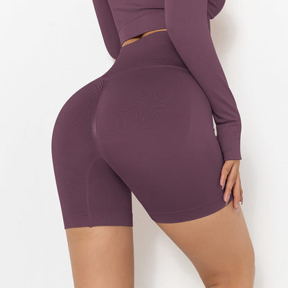 Ribbed High Rise Sculpting Biker Shorts