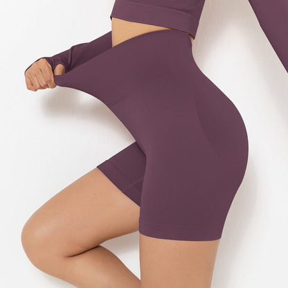 Ribbed High Rise Sculpting Biker Shorts