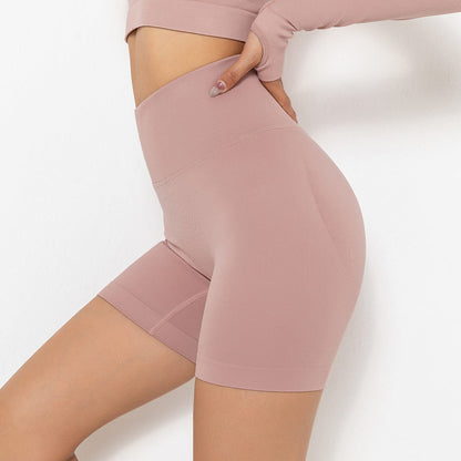 Ribbed High Rise Sculpting Biker Shorts