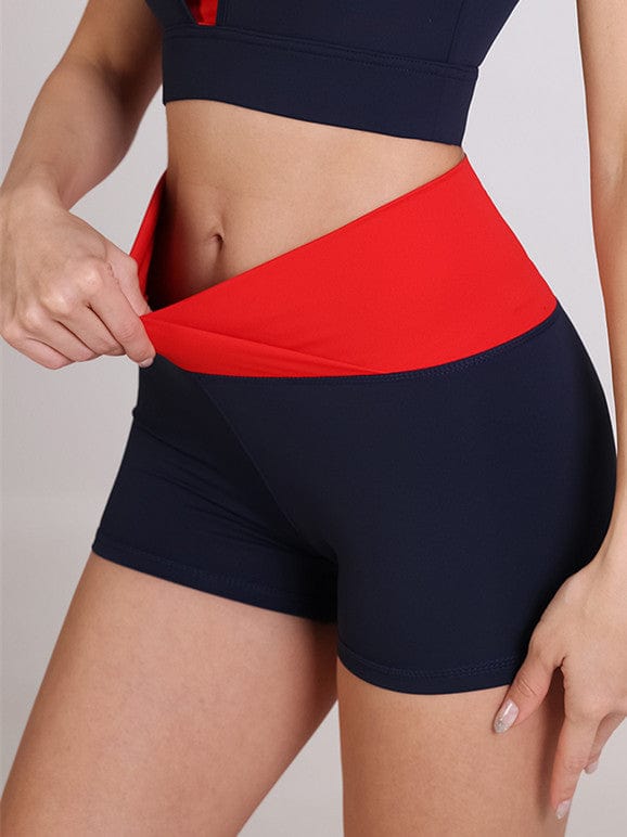 Crossing Waistband Active Shorts
