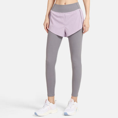 Faux Two-Piece Legging with Active Shorts