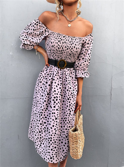 Cheetah Square Neck Dress