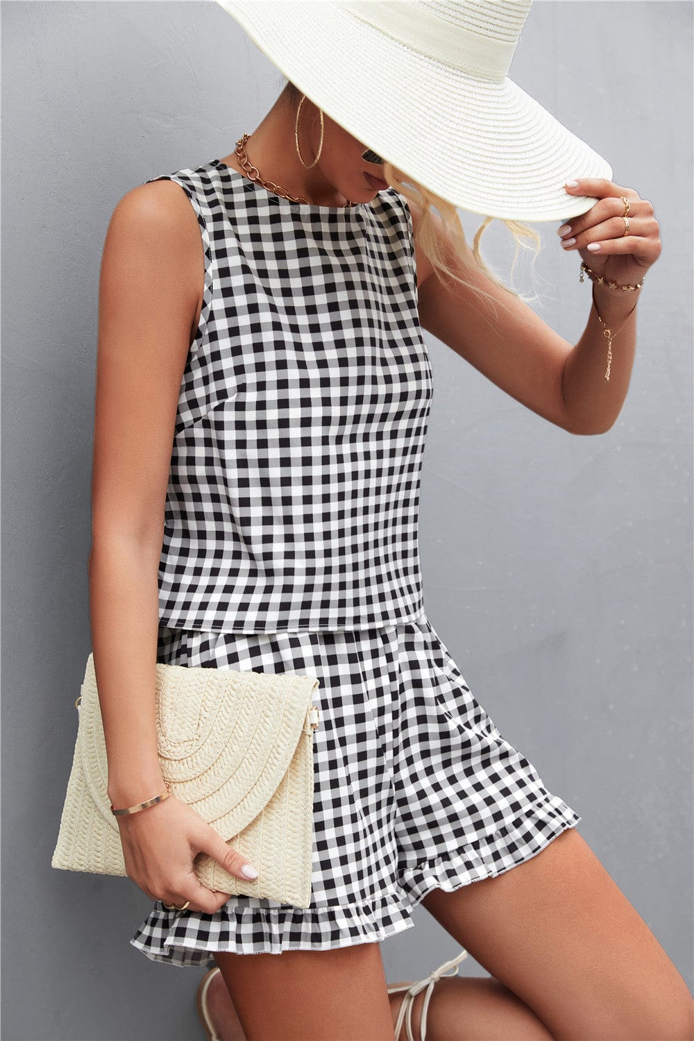 Coordinaciones de verano con estampado de cuadros vichy
