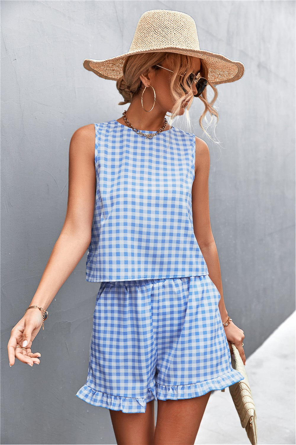 Coordinaciones de verano con estampado de cuadros vichy