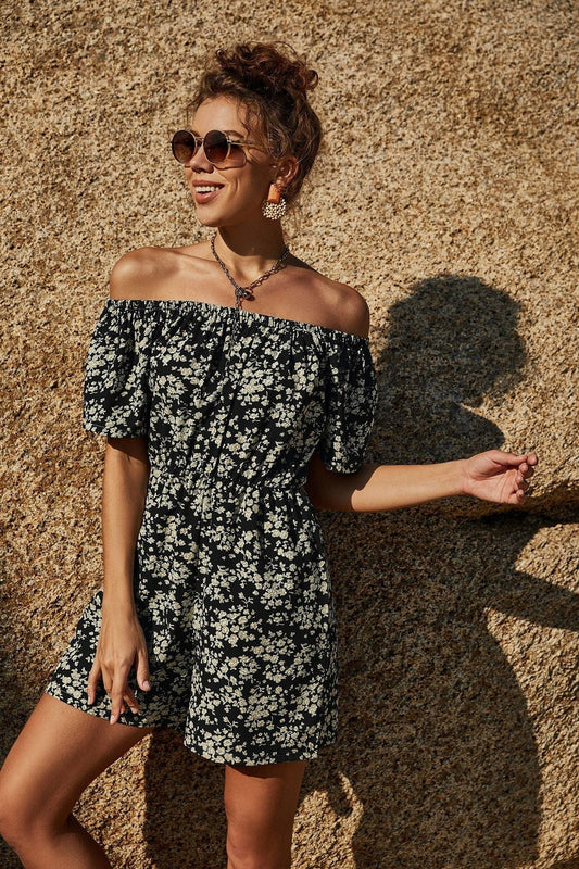 Floral Off Shoulder Summer Romper