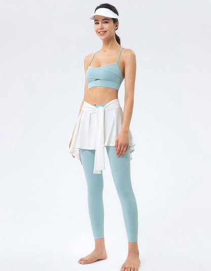 Falda cruzada para cubrir yoga