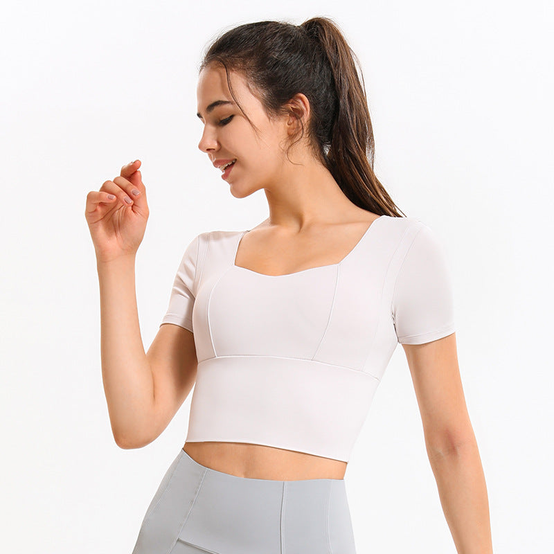 Contouring Square Neck Cropped Top