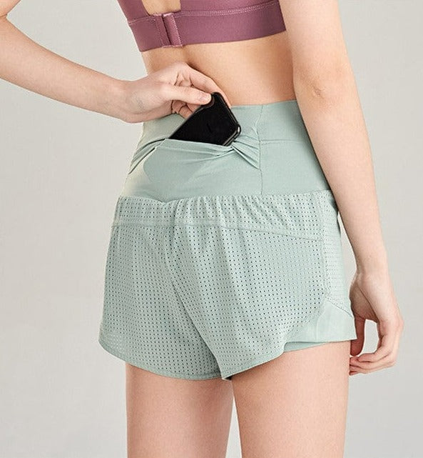 Pantalones cortos deportivos con forro transpirable