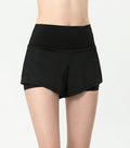 Pantalones cortos deportivos con bolsillo trasero con cremallera
