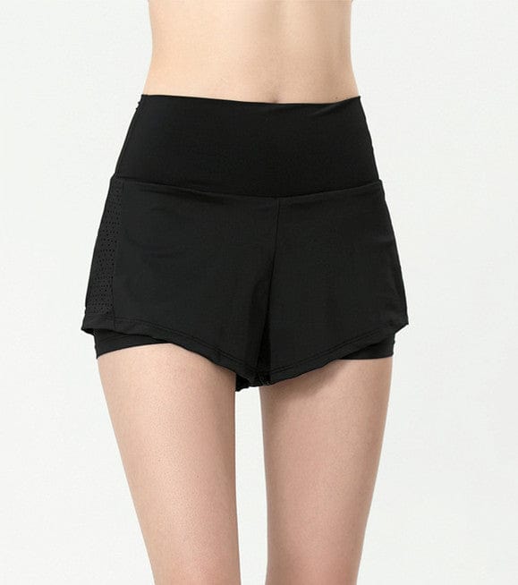 Pantalones cortos deportivos con bolsillo trasero con cremallera