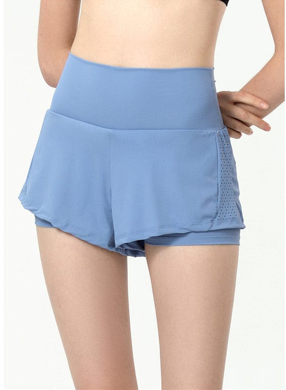 Pantalones cortos deportivos con bolsillo trasero con cremallera