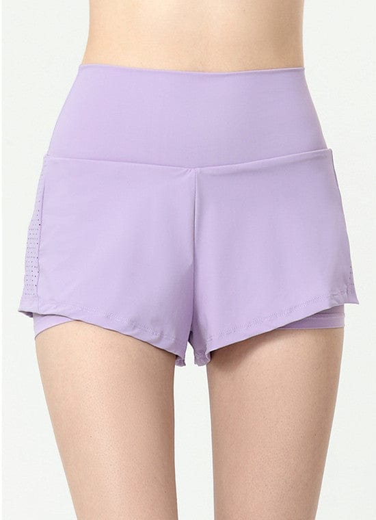 Pantalones cortos deportivos con bolsillo trasero con cremallera
