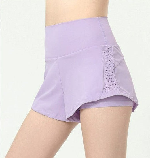 Pantalones cortos deportivos con bolsillo trasero con cremallera