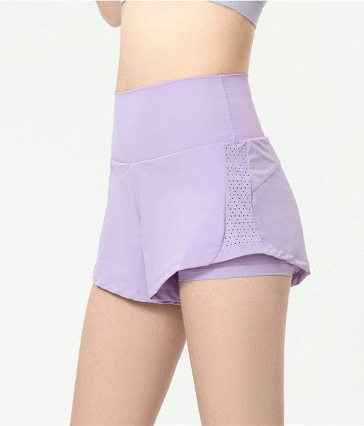 Pantalones cortos deportivos con bolsillo trasero con cremallera