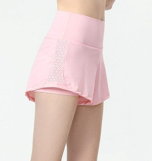 Pantalones cortos deportivos con bolsillo trasero con cremallera