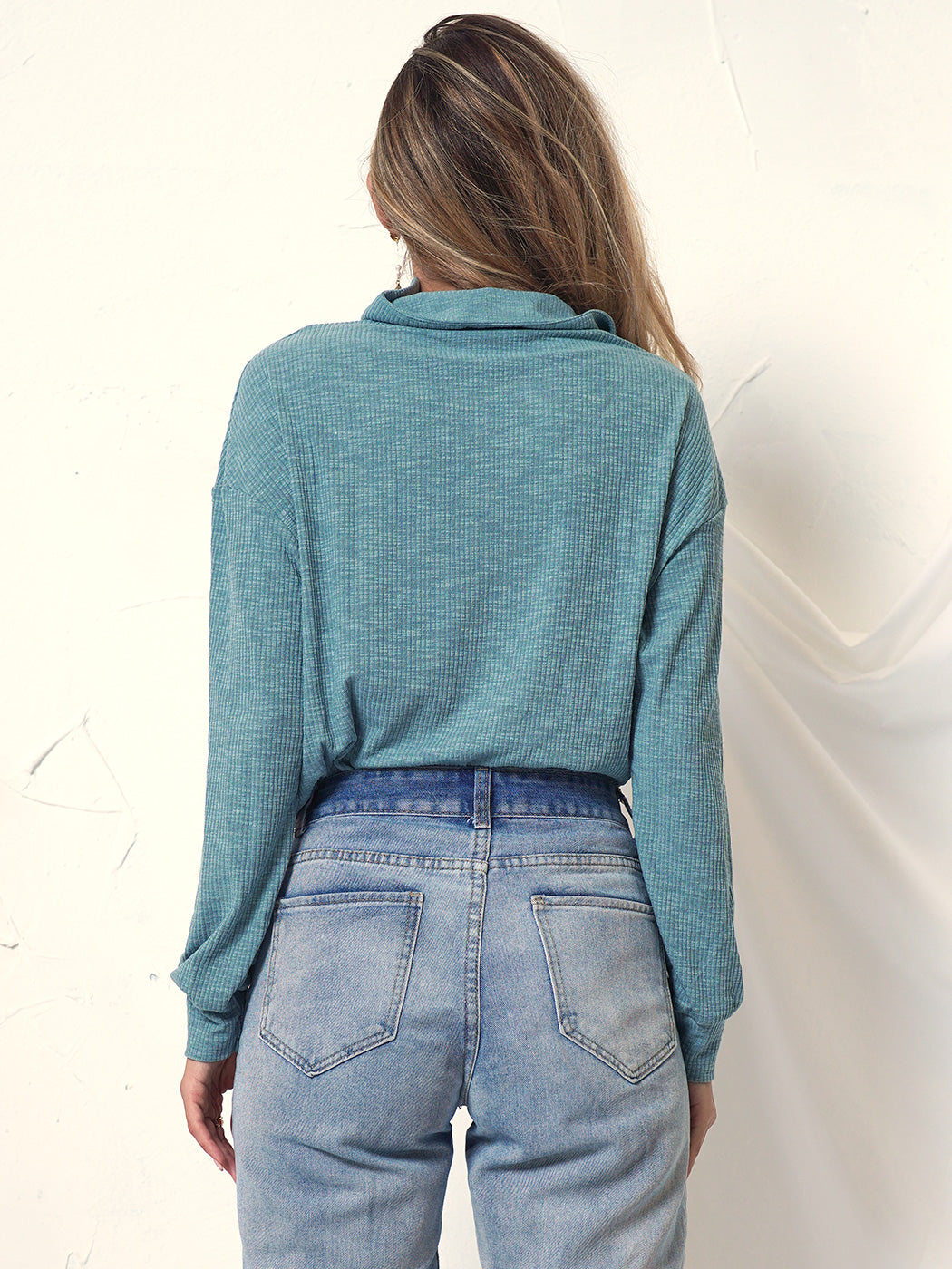 Sudadera con cremallera y junta tórica 