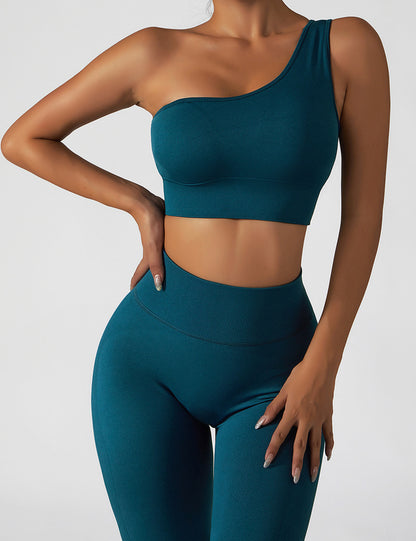 Asymmetrical Thick and Thin Sports Bra Tank
