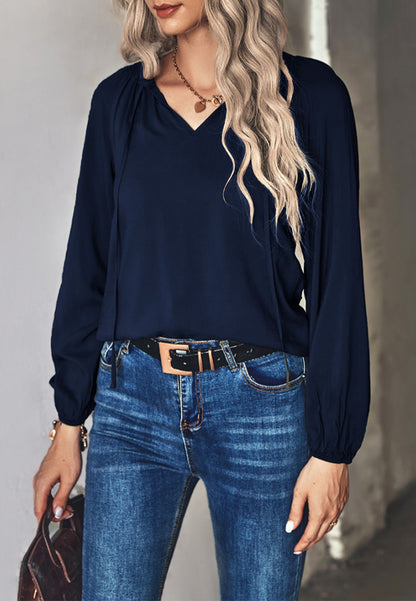Classic Tie Neck Blouse