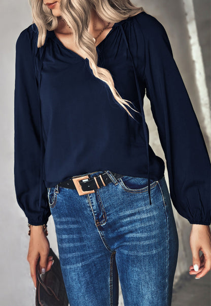 Classic Tie Neck Blouse