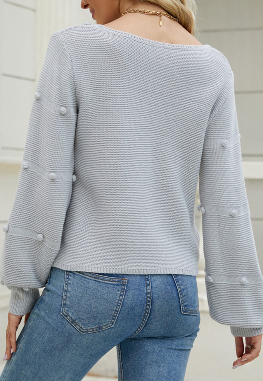 Suéter con detalle de lunares difusos