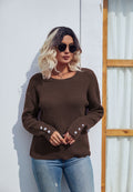 Button Detail Knit Sweater