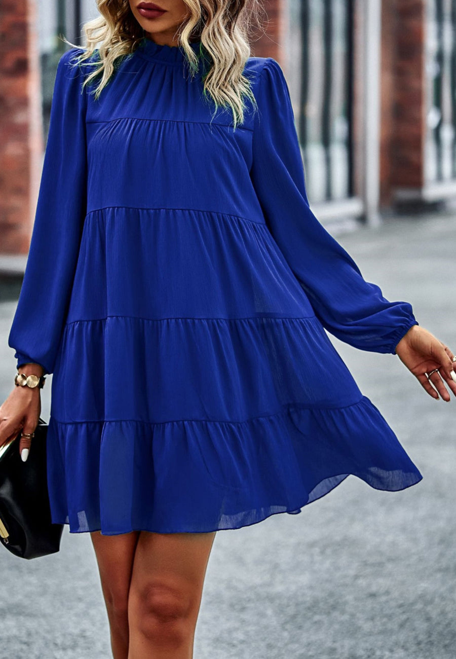 Vestido recto con lazo en la espalda