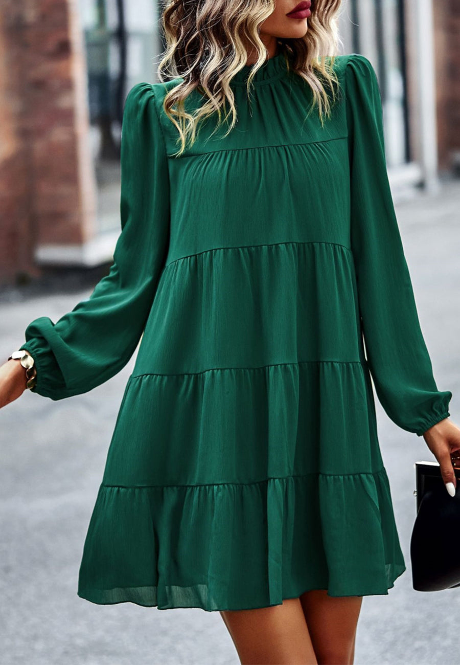 Vestido recto con lazo en la espalda