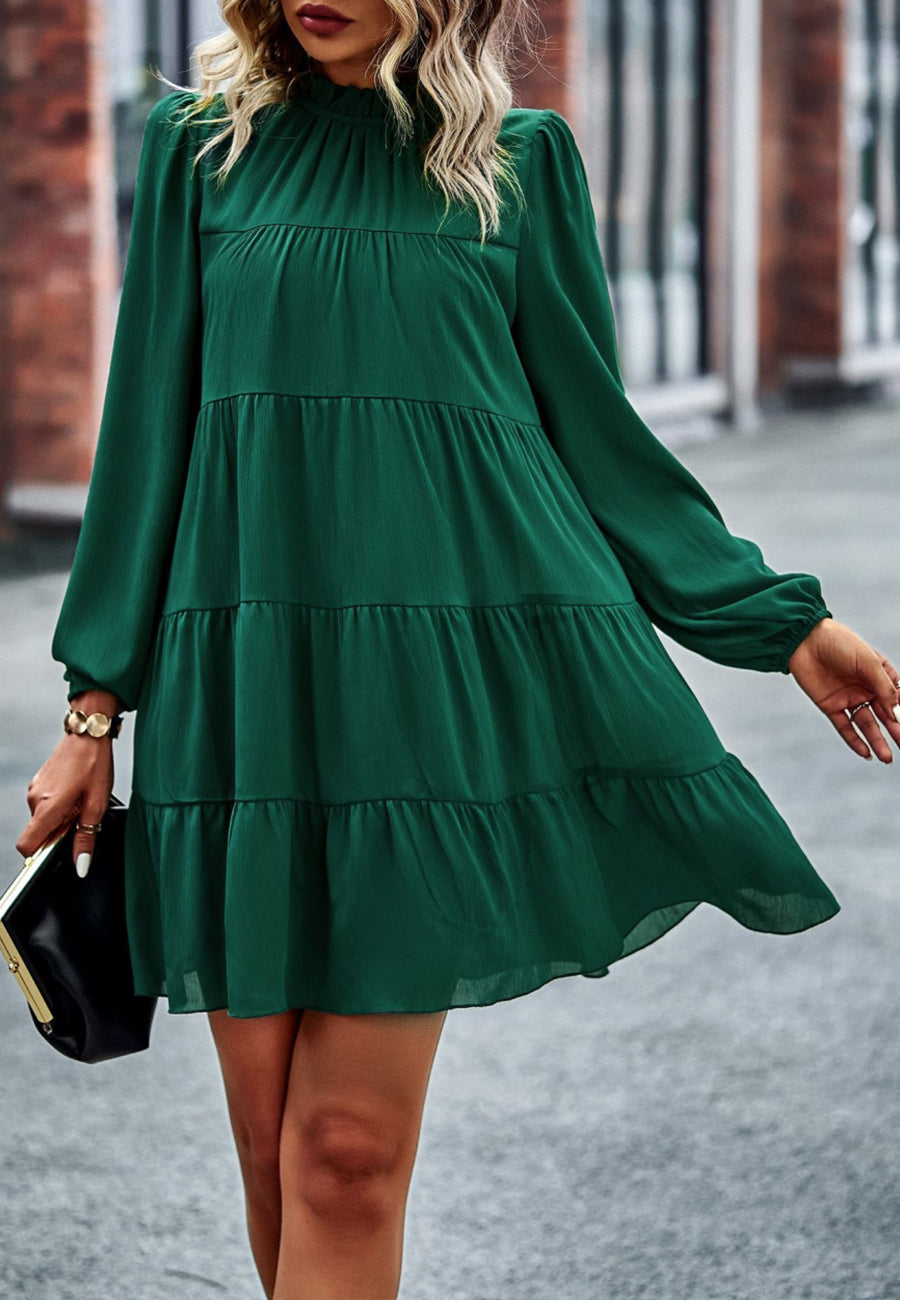 Vestido recto con lazo en la espalda