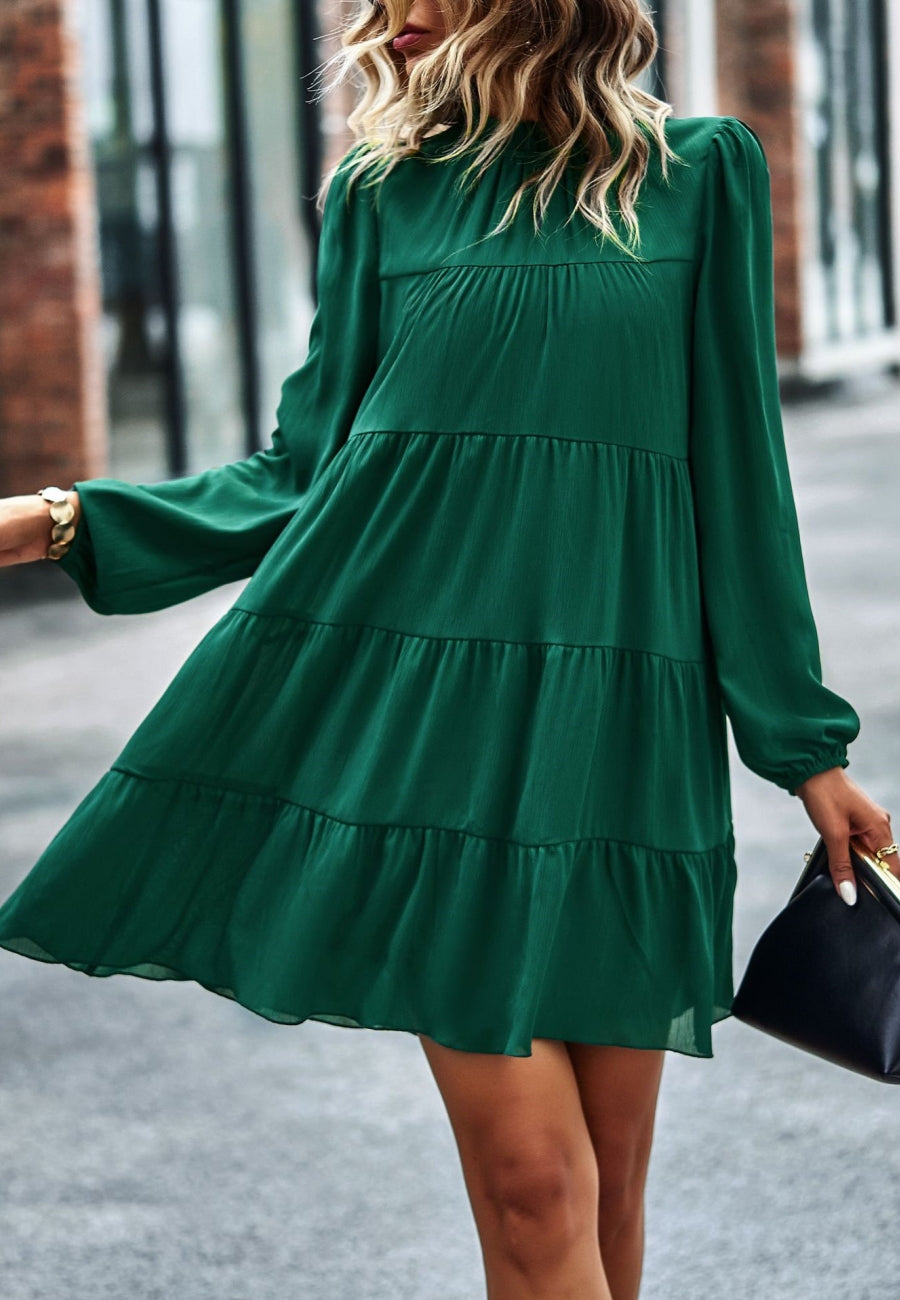 Vestido recto con lazo en la espalda
