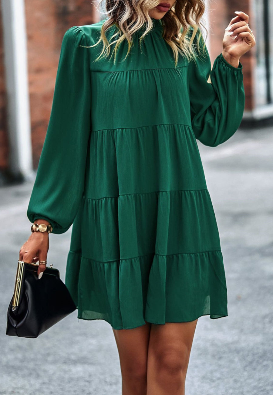 Vestido recto con lazo en la espalda