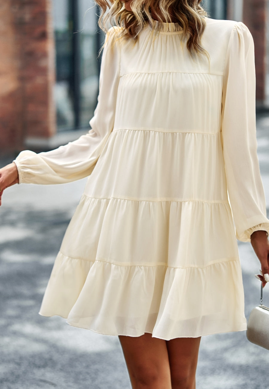 Vestido recto con lazo en la espalda