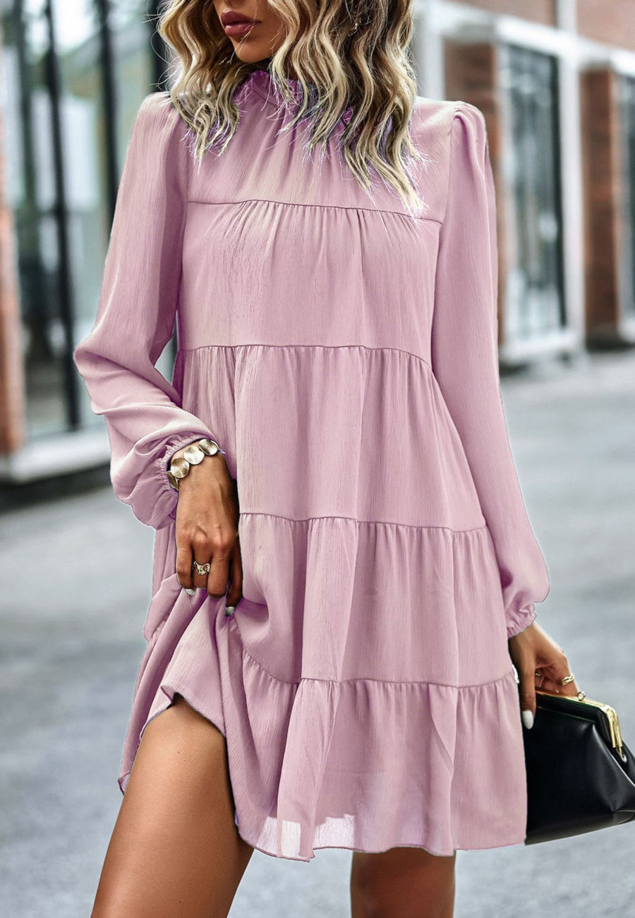 Vestido recto con lazo en la espalda