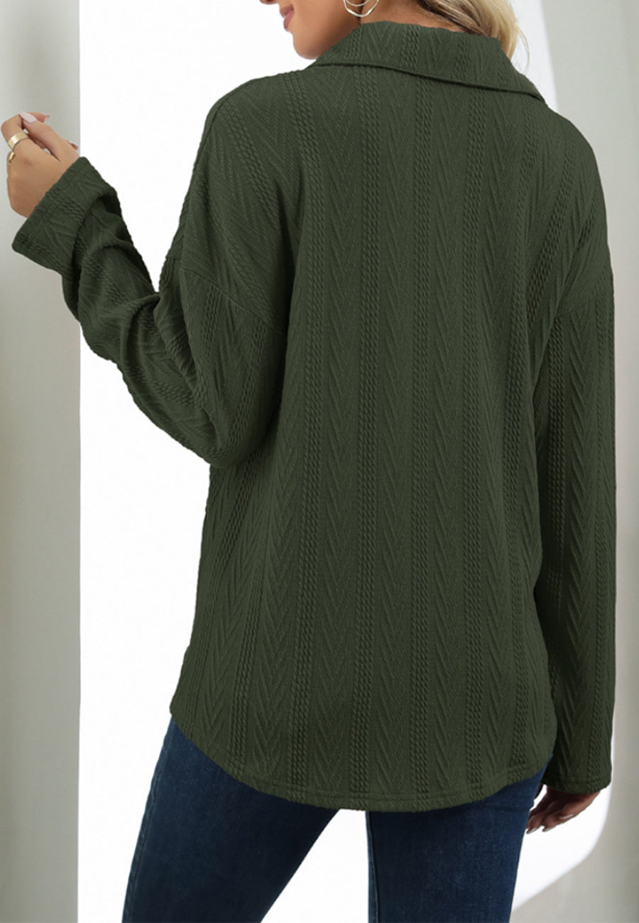 Patrón de chaqueta de punto con cable