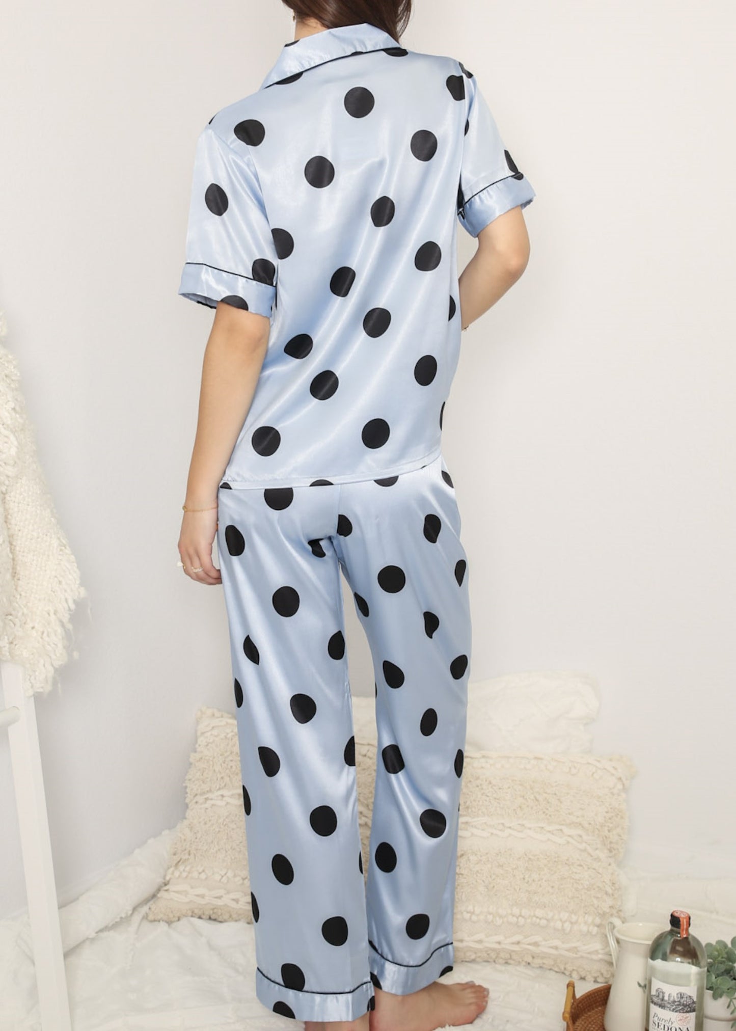 Multi 4 Piece Polka Dot Lounge Set