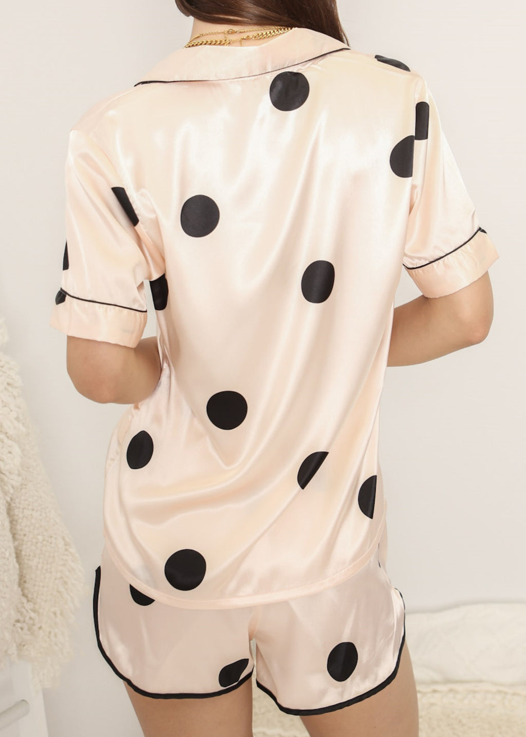 Multi 4 Piece Polka Dot Lounge Set